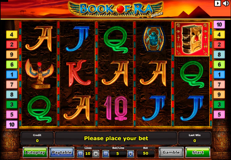 Book Of Ra Deluxe Slot by Novomatic
